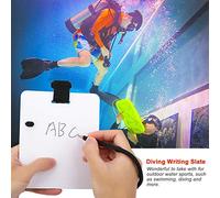 Alomejor Coupure de Bureau avec Stylo Remplaçable, Accessoires Sportifs Aquatiques pour Prendre sous-Marin, de Bonnes Notes Plongée et Natation
