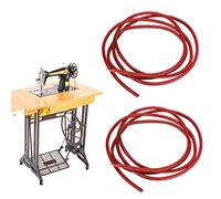 Alomejor Courroie de Machine à Coudre, Cuir de Vachette Durable 183cm de | Matériau en cuir de première qualité, Compatible avec les machines ménagères, Installation facile, Solide et élastique