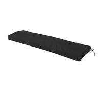 Alomejor Coussin de Banc Extérieur Imperméable, Support Confortable pour canapé de Jardin, Meubles de Patio, Housse Amovible, 47,2 X 16,5 X 3,1 Pouces pour Balançoire (Black)