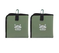 Alomejor Coussin de Camping Durable et Résistant à la Pluie pour Sac à Dos, Tapis de Stade Portable pour la Randonnée, la Pêche, les Concerts ou les Pique-niques avec Mousqueton adapté pour les (2PCS)