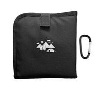 Alomejor Coussin de Siège, Coussin D'assise Compact, D'extérieur Imperméable avec Sac de Transport pour la Randonnée et Les Voyages (Black)