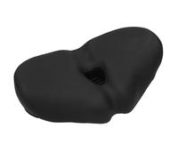 Alomejor Coussin de Siège de Vélo, Selle Extra Douce Imperméable Absorbant Les Chocs avec Pince Universelle pour Vélos de Route électriques Pliants de Montagne Adultes (Black)