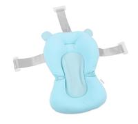 Alomejor Coussin de Support de Bain Réglable pour bébé Oreiller de Bain Doux pour bébé pour Bain Sûr et Facile (Ours bleu)