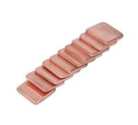 Alomejor Coussinets de Cale de Dissipateur de Chaleur en Cuivre 15x15mm, 20 Pièces, Dissipation Thermique Rapide pour Solution de Refroidissement de GPU D'ordinateur (1,8 mm)