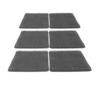 Alomejor Coussinets de Nidification de Poulet en PE, Durables, Résistants aux Rayures, Tapis de Nid de Poule pour Nettoyeur de Poulailler, 6 Pièces, Tampons de Boîte de Nidification de Poulet (Grey)