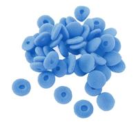 Alomejor Coussinets d'oreille en Mousse, Protection de Remplacement Confortable pour Tablettes MP3 MP4, 50 Pièces, 15mm de Diamètre (Blue)