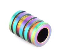 Alomejor Couteau de Poche, léger et résistant en Titane, Couteau Portable, avec lanière Parachute, for randonneurs campeurs et Usage Quotidien