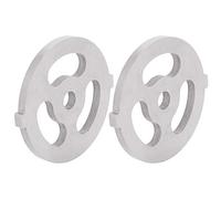 Alomejor Couteau Hachoir à Viande de Haute qualité, Plaque de en Acier Inoxydable 304 de 7mm, 2 Lames pour les Chefs et les Amateurs de Viande (Grand couteau à mailles à trois trous de 7MM)