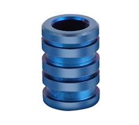 Alomejor Couteau Titane,Compact et résistant,Paracorde Pendentif EDC,Lanière en Perle Bleue pour aventuriers en randonnée Camping Survie Urbaine