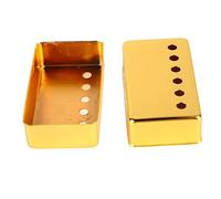 Alomejor Couvercle de Micro de Guitare, Mise à Niveau à Double Bobine à 6 Trous en Métal Poli pour Guitare électrique avec Amélioration du Ton Vintage