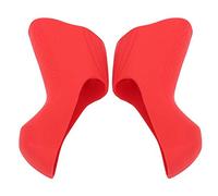 Alomejor Couvercle de poignée de Guidon de vélo capots de Levier de Frein de vélo manettes de Vitesse de vélo de Route Couverture en Silicone pour R7000 R8000(Rouge)