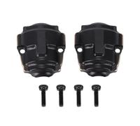 Alomejor Couvercles de Différentiel D'essieu Avant et Arrière en Laiton, Remplacement pour Voiture sur Chenilles Ascent-32 1/32 RC, avec Revêtement Noir