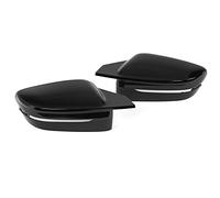 Alomejor Couvercles de Rétroviseurs Latéraux, Boîtier de Rétroviseur Noir Brillant pour Modèles G14 LHD, ABS Durable, Ajustement Parfait pour les Séries 3 4 5