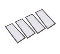 Alomejor Couverture de D'aération de Sol, Conception de Trou Ultra Fin Anti-poussière Magnétique pour Plafond Mural de Maison PVC 4 Pièces (WHITE)