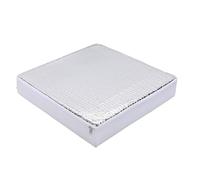 Alomejor Couverture de Lucarne, Isolant de Lucarne de Camping-Car, Surface Réfléchissante à Structure à 3 Couches pour évent de Toit de 14 Pouces, Idéale pour Le Camping et la Camionnette