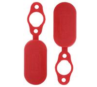 Alomejor Couverture étanche Scooter électrique,2 pièces Protection imperméable Rouge Accessoire Scooter électrique pour Utilisation Pluie extérieur déplacement Urbain Stockage Garage