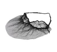 Alomejor Couvre-barbe Respirant Jetable 100 Pièces en Maille de Nylon Couverture Complète pour un Environnement de Travail Propre Restaurant Laboratoire de Production Alimentaire Noir
