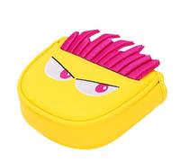 Alomejor Couvre-Chef de Protection en Cuir PU pour Club de Putter, avec Un Design Amusant de Frites de Dessin animé pour Les Clubs de Golf (Yellow)