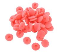 Alomejor Couvre-écouteurs en éponge 15 Mm Coussinets D'écouteurs Confortables Embouts pour Une Expérience Sonore Améliorée MP3 MP4 50 Pièces (Rouge)