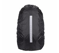 Alomejor Couvre-Pluie de Sac à Dos 25-45L avec Bouche élastique, Bande Réfléchissante pour la Randonnée, Camping, Vélo, Voyages en Plein Air, Protecteur de Sac Imperméable, Revêtement en Nylon