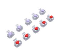 Alomejor Couvre-têtes de Brosse à Dents, Protecteurs en Plastique Transparent avec Pince Sécurisée pour Voyage, Camping et Usage Familial