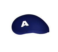 Alomejor Couvre-têtes de Club de en Néoprène Imperméable et Durable, 10 Pièces, avec Chiffres et Lettres pour Les Amateurs de, Noirs (Blue)