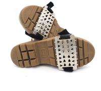 Alomejor Crampons à Glace Antidérapants 26 Pointes Crampons à Glace Chaussures Bottes Poignées pour Extérieur Hiver Marche Randonnée Escalade Pêche pour Les Groupes D'âge Acier Inoxydable