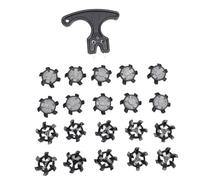 Alomejor Crampons Antidérapants pour Une Meilleure Adhérence, avec e Démontage, pour L'entraînement en Extérieur (Hommes et Femmes). (Black)