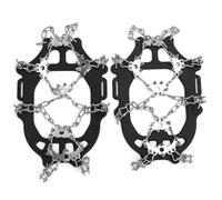 Alomejor Crampons de Traction sur Glace avec 24 Pointes en Acier Inoxydable, Antidérapants, pour Marche, Escalade, Randonnée, Pêche sur Glace, Portables pour Hommes et Femmes (M)