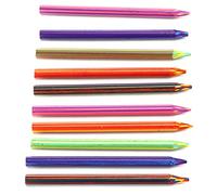 Alomejor Crayons Aiguisés Colorés pour Peindre des Graffitis, Recharges de Couleur 5,6 Mm, Accessoires de Remplacement pour Crayons D'art, 10 Pièces pour Livres de Coloriage