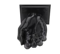 Alomejor Crochet Mural en Forme de Main imprimé en 3D, Support de Rangement Créatif pour Clés, Sac à Manteau, Serviettes, Clés, Idéal pour L'entrée, la Salle de Bain, la Cuisine, Matériau PLA (BLACK)