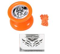 Alomejor D2 Yoyo Ball Yoyo Léger et Insensible pour Joueurs Professionnels - Haute Vitesse - Orange/violet