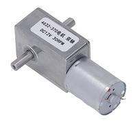 Alomejor DC 12V Reduction Motor, Double Shaft Durable Design (30RPM)