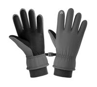 Alomejor de Ski d'hiver Isolés Imperméables avec Doigts pour écran Tactile Fibre de Polyester Coton 24,7 X 10,7 X 1 Cm pour Le Ski, Le Cyclisme, la Randonnée, Le Camping, Les Jeux de Neige (Gris