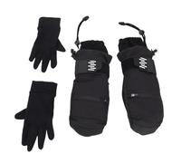 Alomejor de Snowboard Coupe-Vent en Fiber D'aramide, d'hiver Chauds et Thermiques pour Le Cyclisme et Le Snowboard, Noirs (XL)