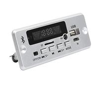 Alomejor Decoding Board with Bluetooth Control 5.0 (Silver) | Prend en charge l\'entrée AUX, fonction carte son USB, modes multi-play : USB/SD/Bluetooth/FM/AUX.