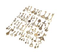 Alomejor Décorations de Clés en Alliage de Bronze, Pendentifs Artisanaux Vintage Exquis pour Accessoires Vestimentaires