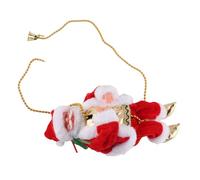 Alomejor Décorations de Noël Père Noël Grimpant avec Un Fort Effet 3D pour Améliorer L'ambiance Festive, Meilleur Choix pour Les Enfants comme Cadeaux de pour Pendentif d'arbre de, Pistes D'escalier