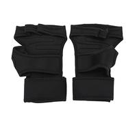 Alomejor D'entraînement pour Haltérophilie, Protège-Mains avec Bande élastique pour Tractions et Exercices Abdominaux, en Nylon siliconé Léger et Confortable. (L)