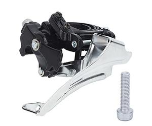 Alomejor Dérailleur Avant Dérailleur Avant VTT en Acier à Haute Teneur en Carbone pour Plateaux à Trois Dents de 42-34-24T et 42-32-22T