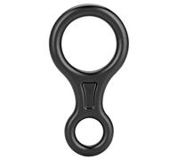 Alomejor Descendeur de Corde 35KN Escalade 8 Anneau de Corde descendeur Escalade descendeur Anneau de Rappel Anneau d'escalade équipement d'escalade(Noir)