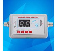 Alomejor Détecteur de Signal Satellite Sensible avec Amplificateur intégré, Affichage Numérique pour Une Mesure Précise de la Force, Idéal pour Les Voyageurs, Compact et Robuste