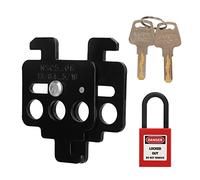 Alomejor Disjoncteur de Verrouillage, Cadenas en Acier, Nylon Isolant pour des Opérations Sûres, 1 X Ensemble