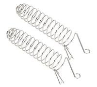 Alomejor Dispositif d'alimentation pour Perroquets et Oiseaux en Acier Inoxydable, Panier de Nourriture à Verrouillage sécurisé pour Le Jeu Intellectuel, 2 Pièces, 9,8x1,7 Pouces pour Oiseaux