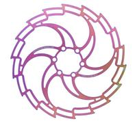 Alomejor Disque de Frein à Disque, CNC Acier Inoxydable Creux coloré Flottant 180mm Rotor de Frein for VTT Route Ville Entretien Personnalisation