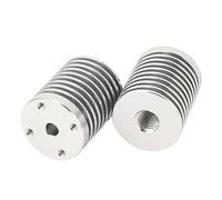 Alomejor Dissipateur Thermique V6 Hotend en Aluminium de qualité Supérieure, Refroidissement pour Imprimantes 3D 0.1 0.2, Léger et Durable, 2 Pièces