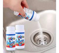 Alomejor Dissolvant de Bouchons de Canalisations, Nettoyant de Toilettes de Cuisine Efficace et Sûr pour éviter le Colmatage, pour la Maison 4,1x1,2 Pouces