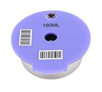 Alomejor Dosette de café Réutilisable en Acier Inoxydable, Saveur Améliorée, Tasse à Capsules Rechargeable pour Cafetières Happy, Vivy, Suny, Myway, Brosse Cuillère en Silicone en Acier Inoxydable