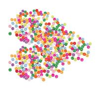 Alomejor Durable Sewing Buttons 500pcs, Mixed Colors Resin Material (#1)