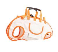 Alomejor Écharpe de Transport Portable en Nylon avec Laisse pour Chien, écharpe Respirante pour Petits Chiens et Chats, Sangle Réglable pour Voyage et Randonnée (L)